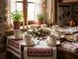 Набір 6 порцелянових кухолів Vintage Tulip, 350мл G-HOME 159-005 фото 5