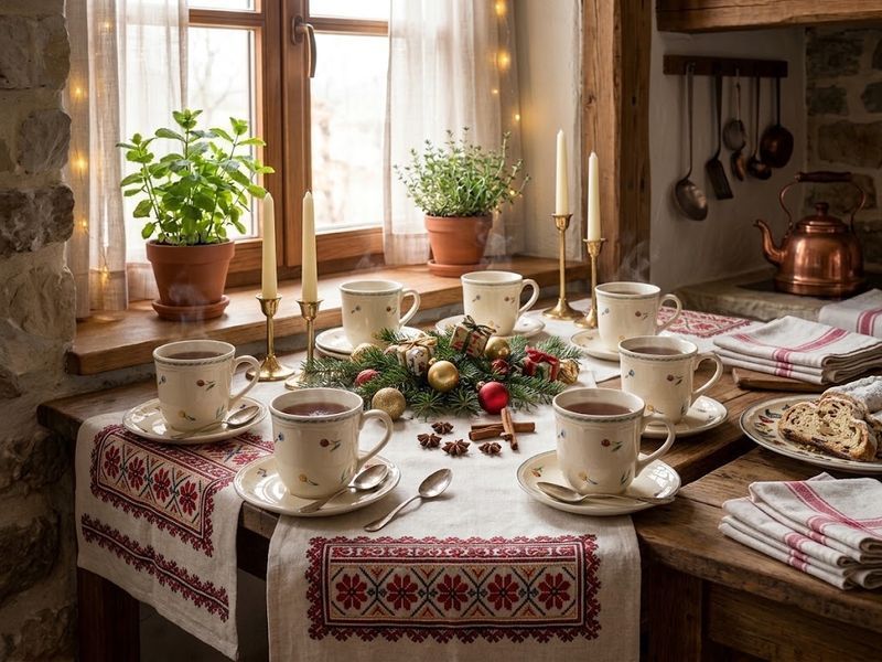 Набір 6 порцелянових кухолів Vintage Tulip, 350мл G-HOME 159-005 фото
