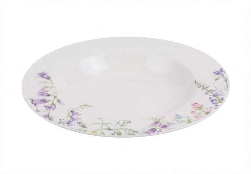 Набір 6 порцелянових супових тарілок Floral D21,5см G-HOME K024 фото